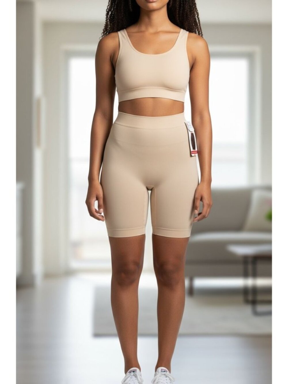 Skinnygirl Shaping Sonic Edge Long Leg High Waist Shapewear Shorts Size S